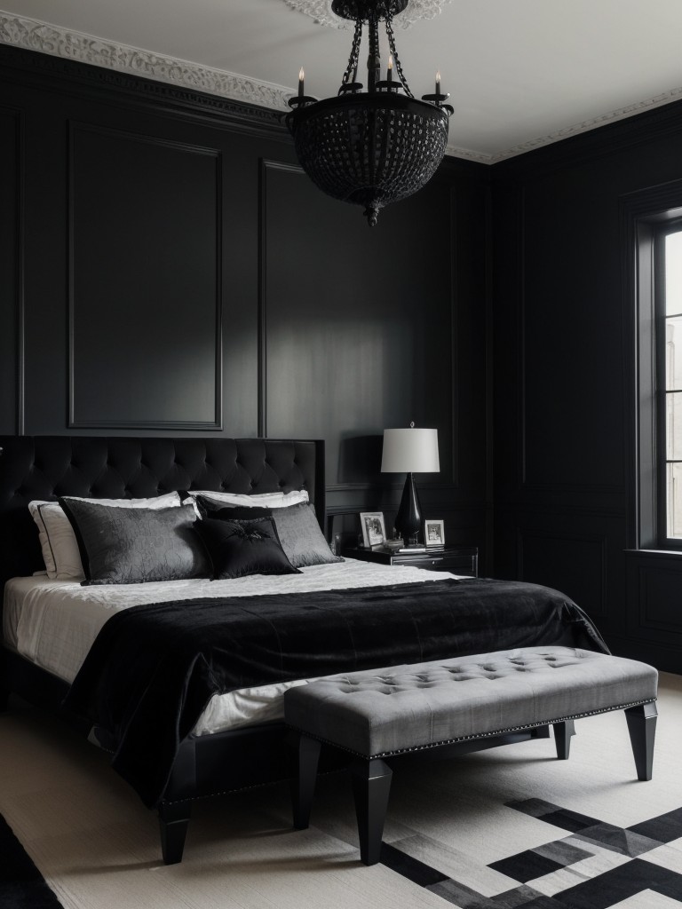 Gothic Glam: Edgy Apartment Decor with a Modern Twist