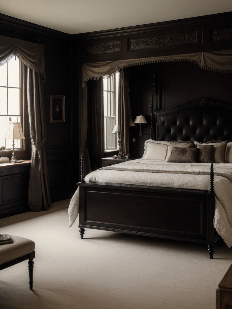 Gothic Bedroom Inspiration: Timeless Elegance for Your Apartment.