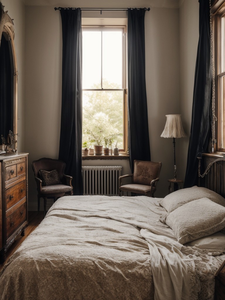 Chic Apartment Vibes: Timeless Gothic Vintage Bedroom