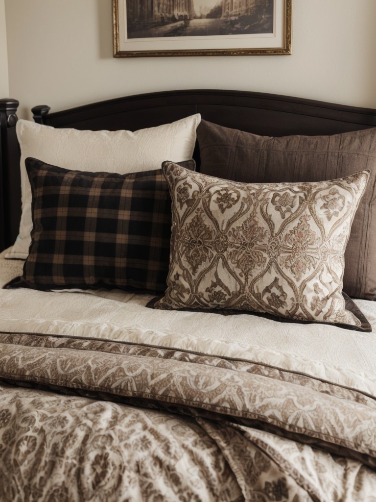 Embrace Gothic Vintage Style in Your Bedroom with Colorful Patterns and Textures