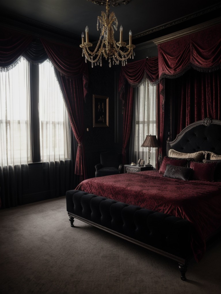 Enchanting Gothic Apartment: Embrace Dark Romance in Your Bedroom