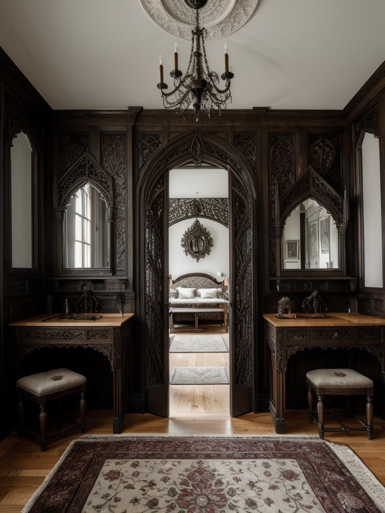 Create a Gothic Bedroom Getaway with Enchanting Woodwork!