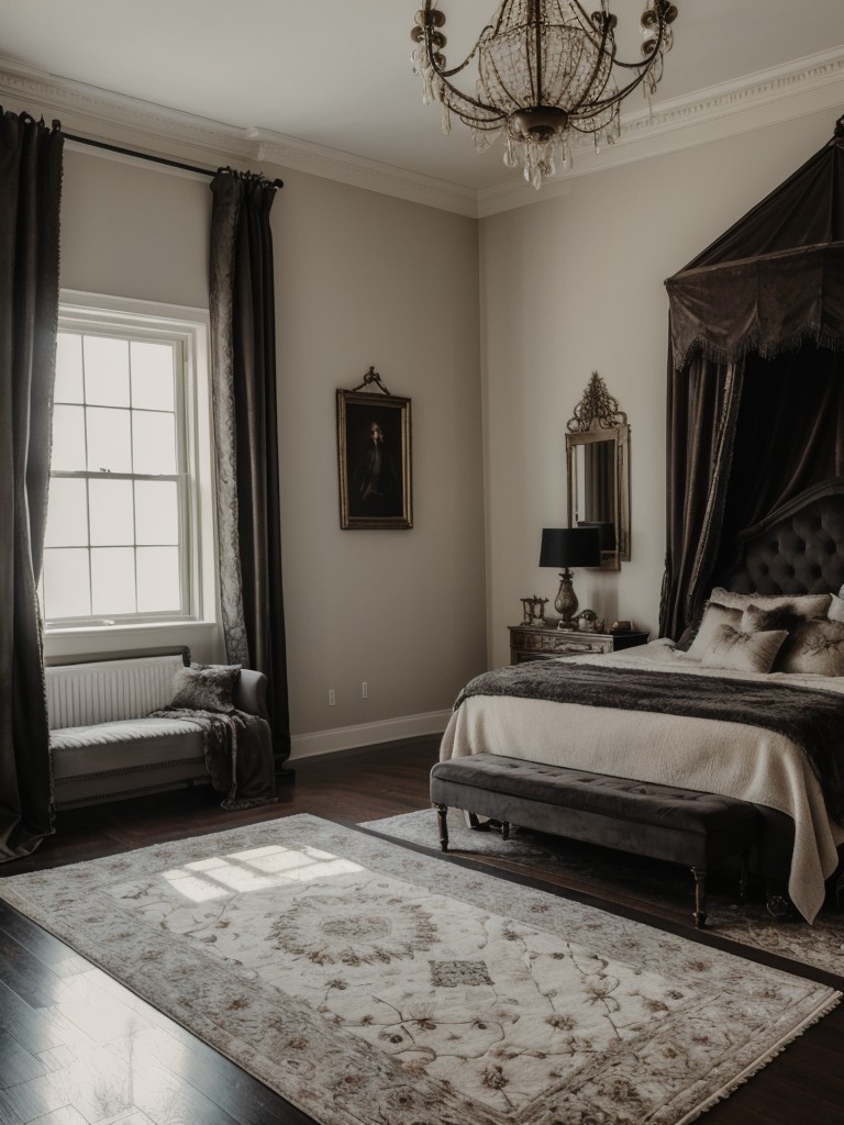 Opulent Gothic Bedroom: Luxurious Touches for a Haunting Retreat