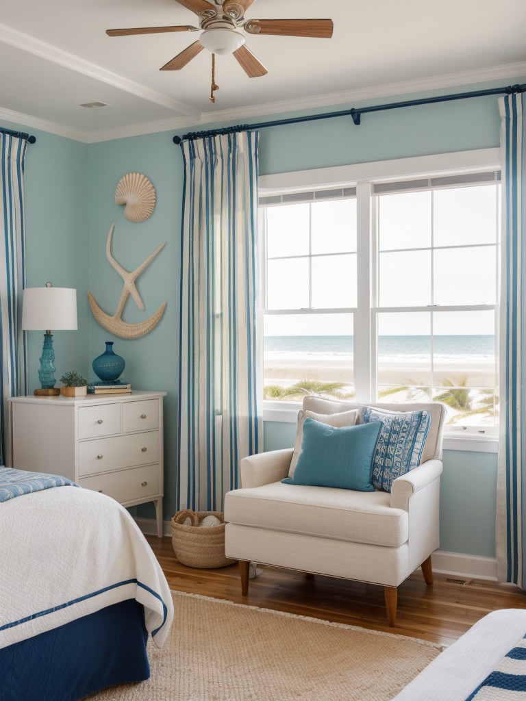 Coastal Bedroom Bliss: Nautical Accents for a Beachy Oasis!