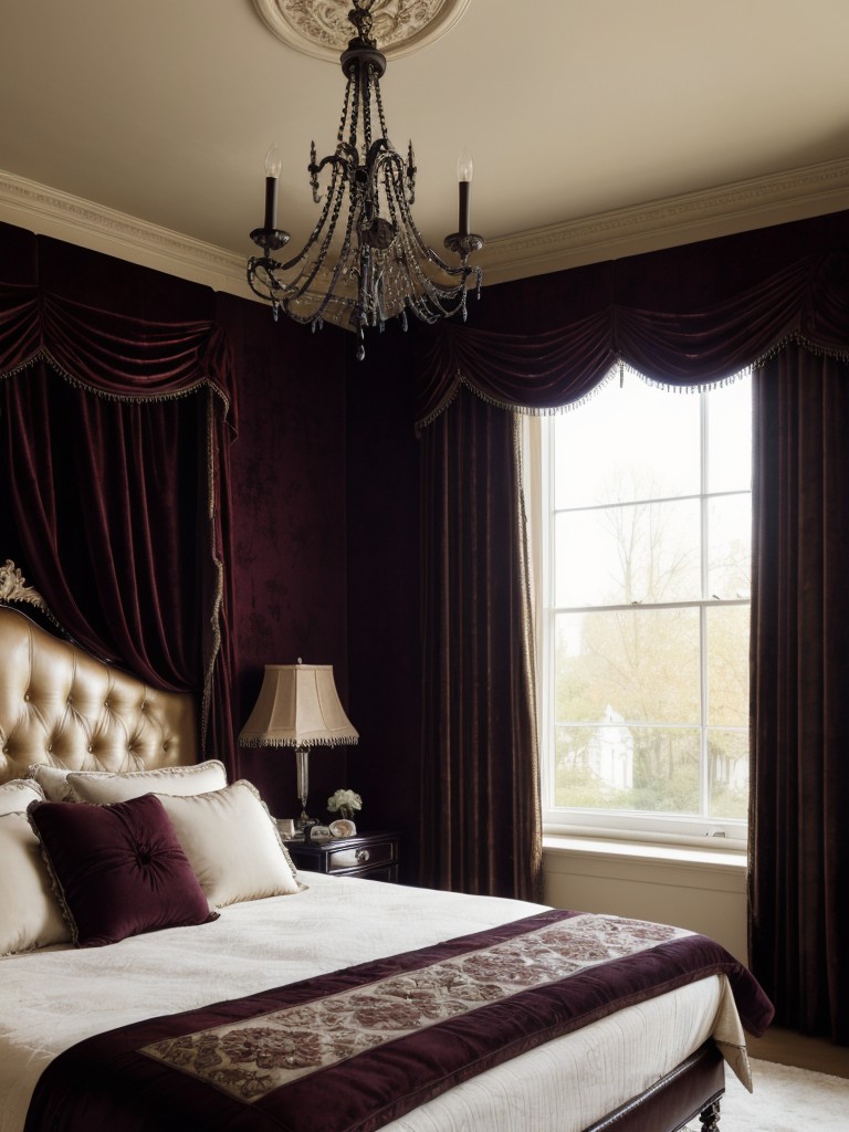 Opulent Gothic Vibes: Elevate Your Apartment with Luxurious Bedroom Ideas