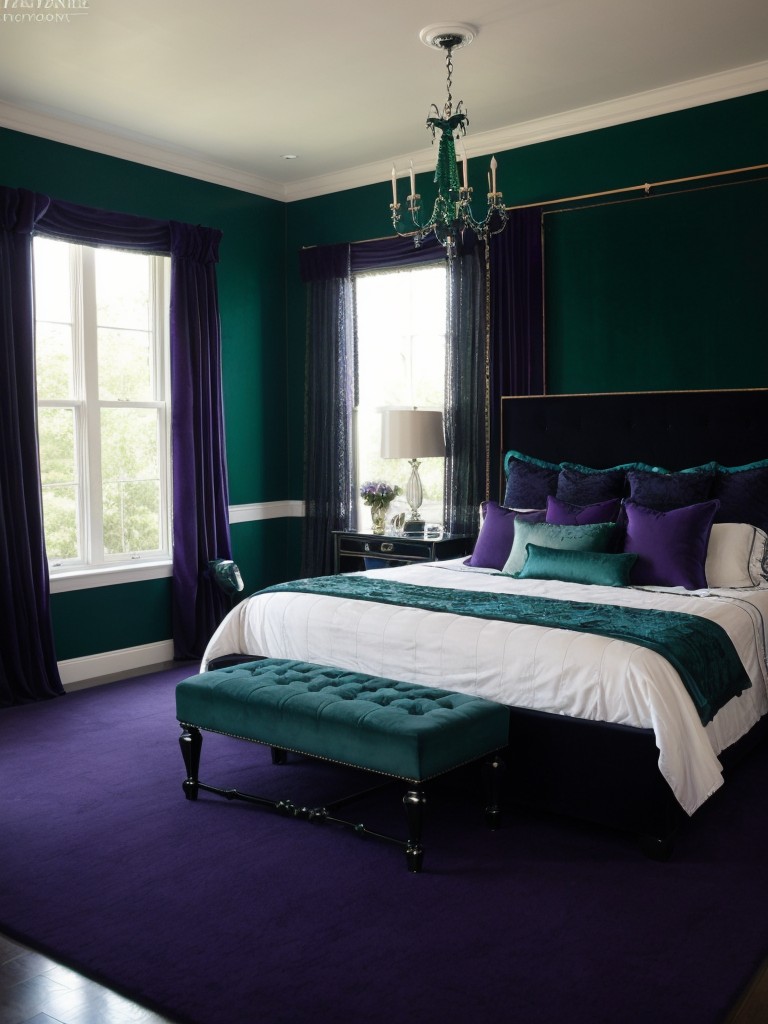 Jewel Toned Apartment: Add Drama to Your Space