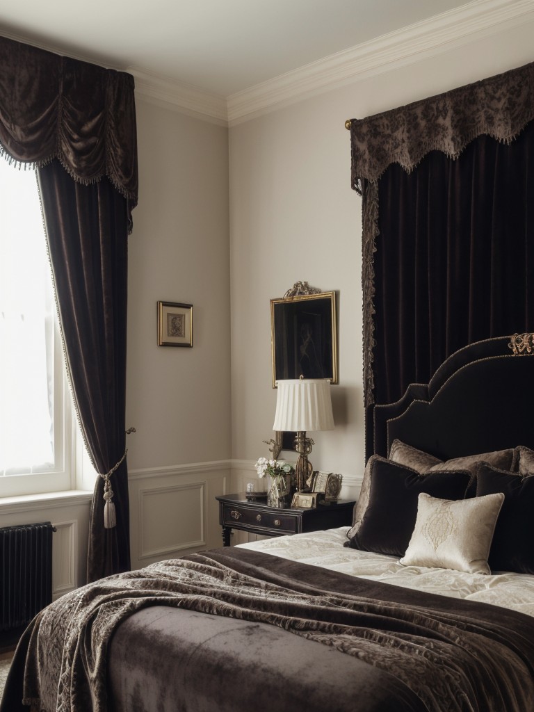 Apartment Ambiance: Luxurious Gothic Bedroom Inspo