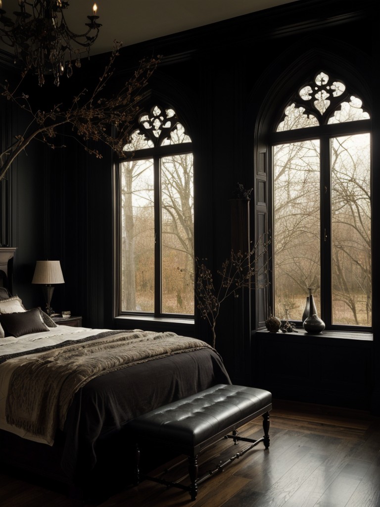 Gothic Bedroom Ideas: Luxury & Nature-inspired Apartment Décor.