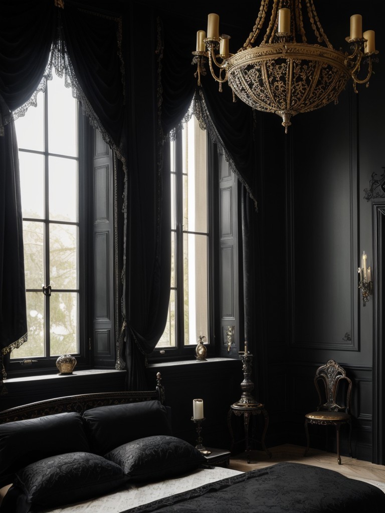 Victorian-inspired Gothic Bedroom Decor for a Dark Sanctuary