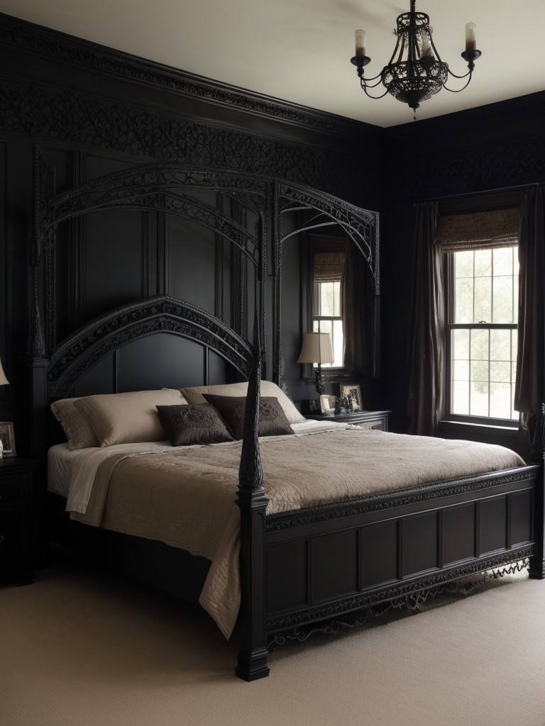 Haunted Elegance: Dark and Mysterious Apartment Décor Ideas