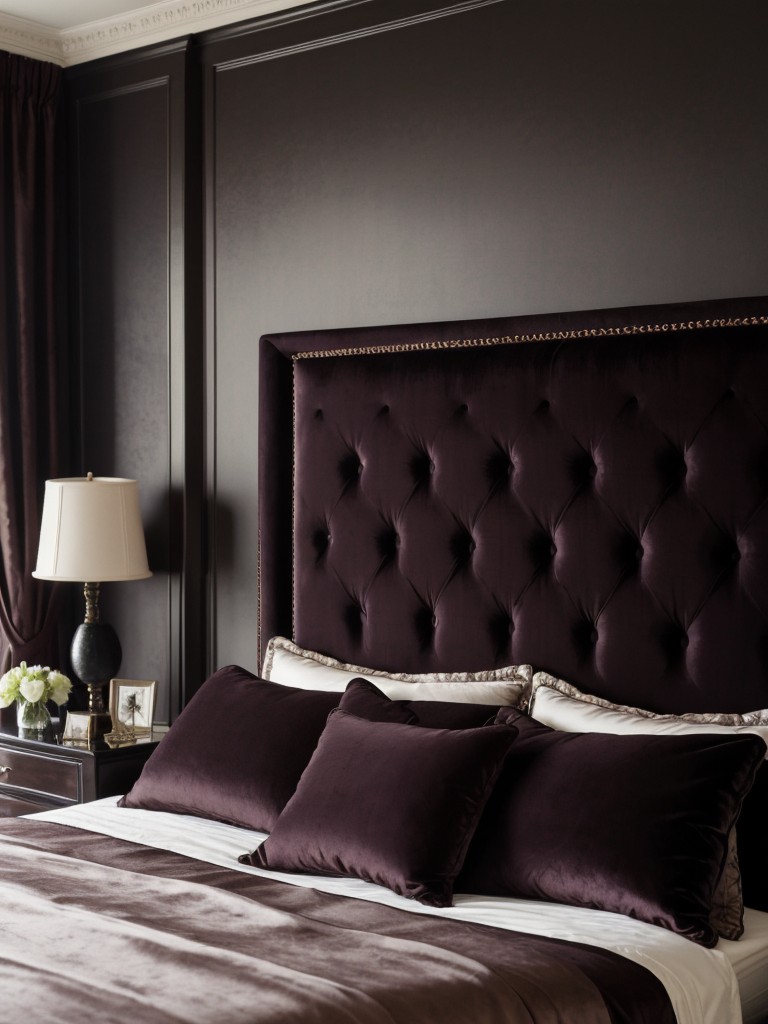 Luxury Gothic Apartment: Dark Décor & Velvet Touch