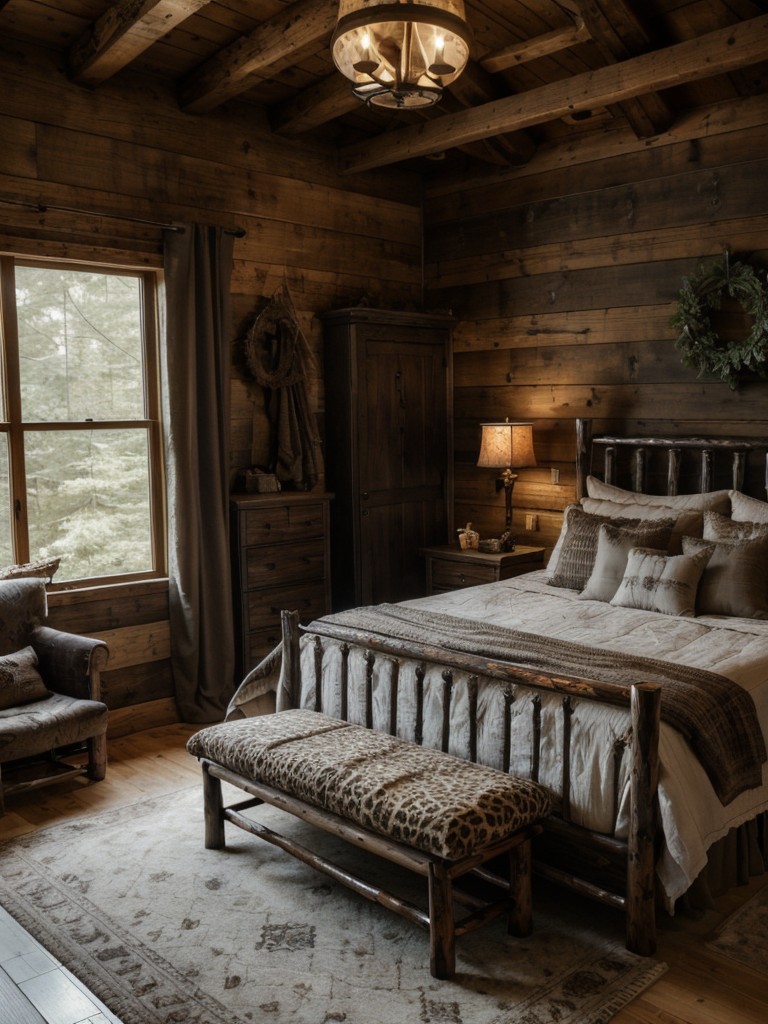 Create a Cozy Woodland Retreat in Your Bedroom with Rustic Decor