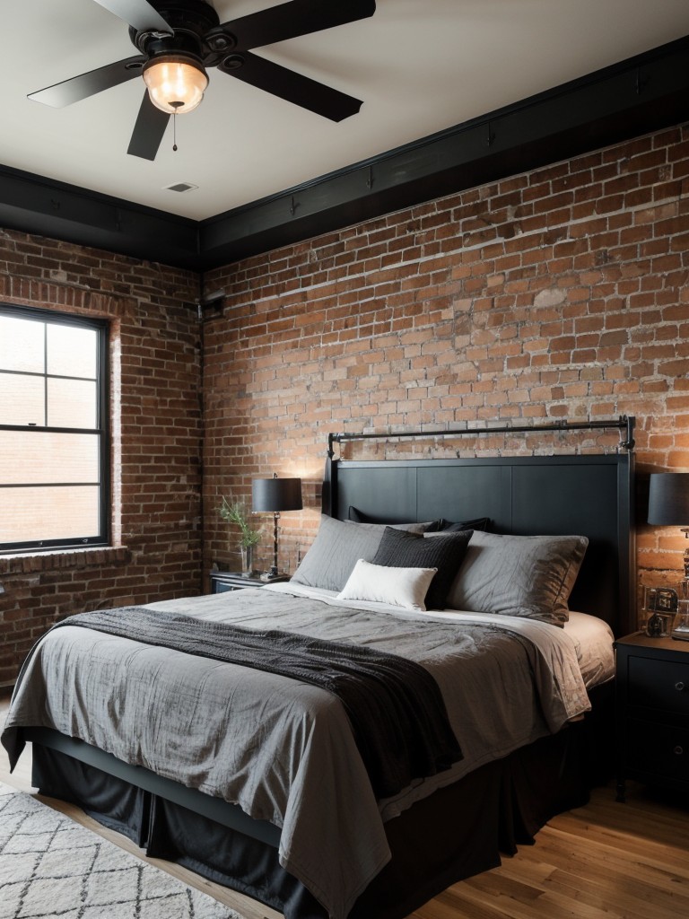 Industrial Chic: Create an Edgy Apartment with Exposed Brick Walls and Metal Accents