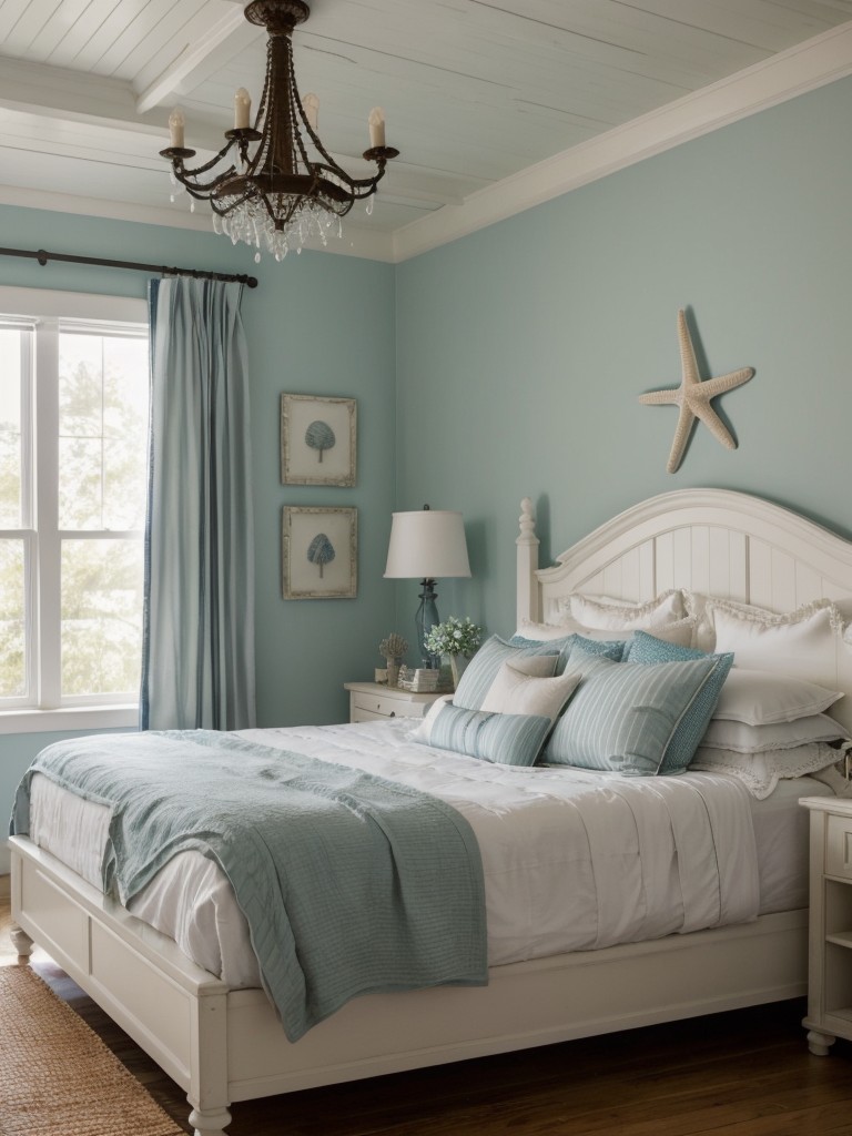 Beachy Bedroom Bliss: Dive into Coastal Serenity with Nautical Flair!