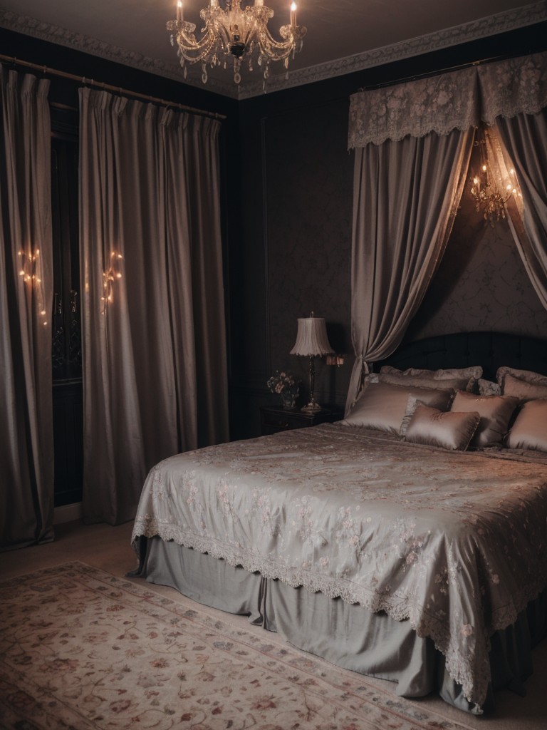 Enchanting Gothic Apartment: Dark, Romantic, and Serene.