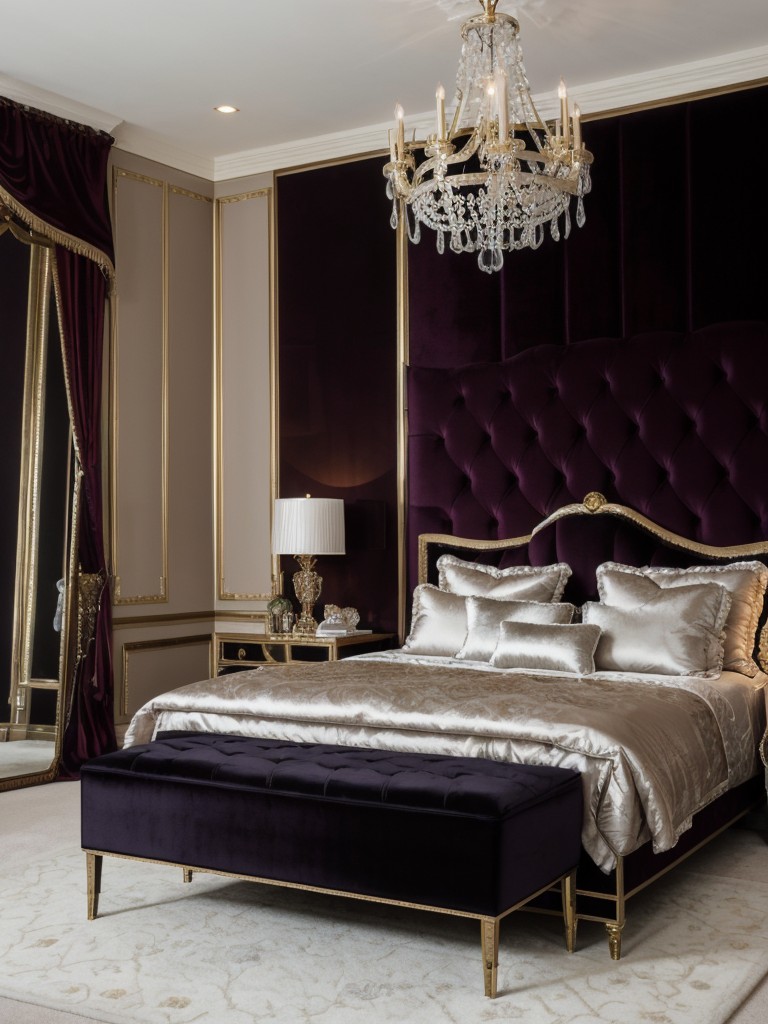 Chic Gothic Bedroom: Luxurious and Glamorous Apartment Vibes!