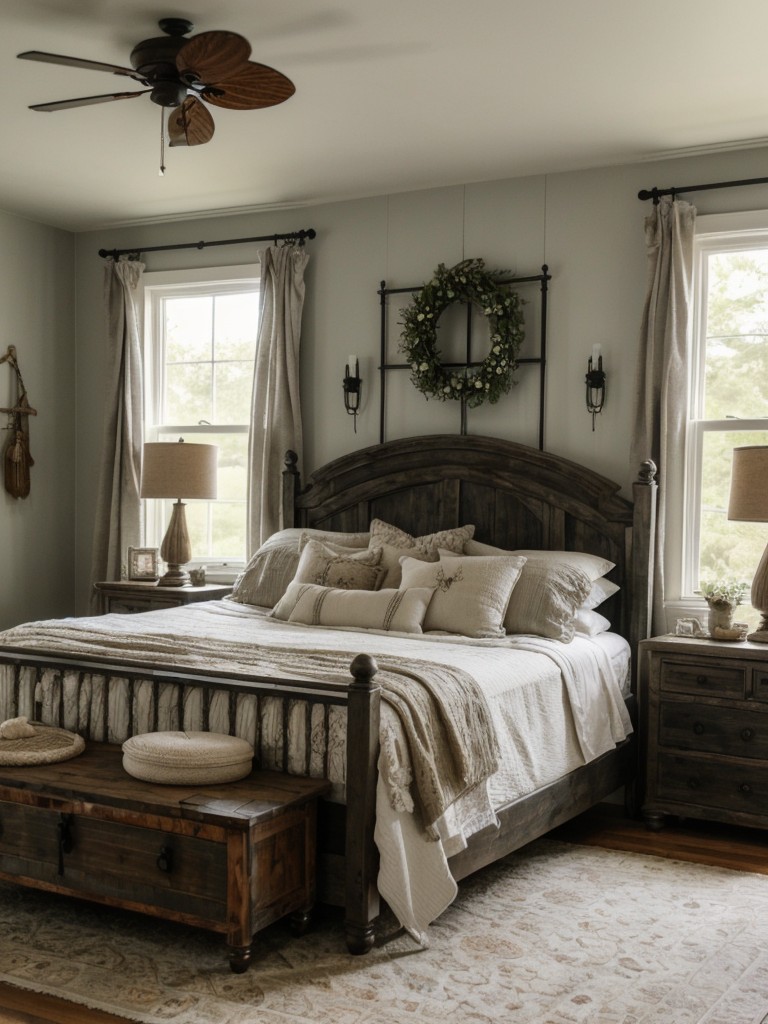 Vintage Farmhouse Apartment Vibes: Embrace Gothic Bedroom Decor