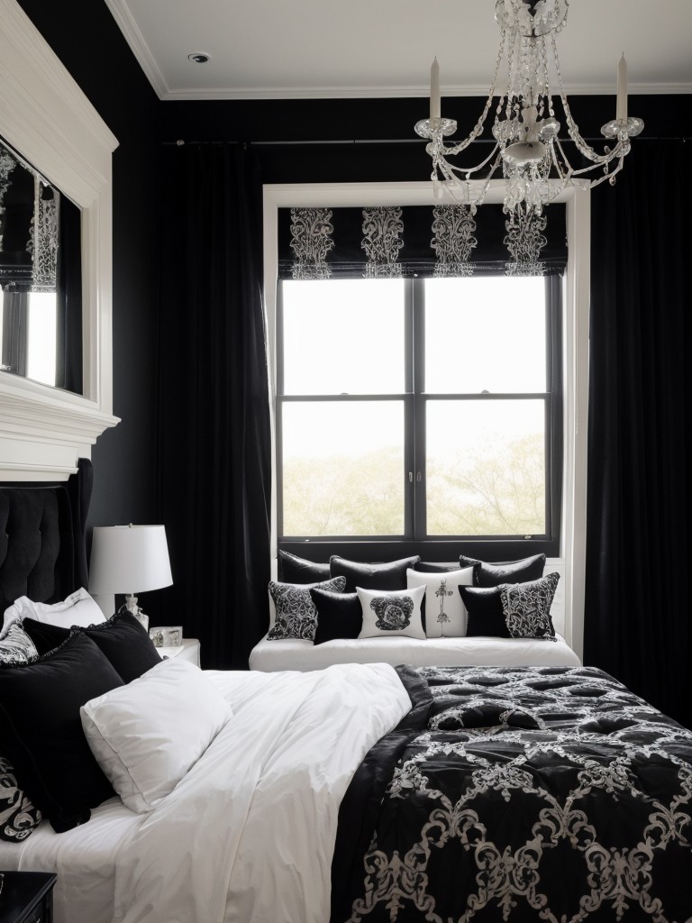 Go Gothic: Design a Dramatic Apartment with Black & White Vibe!