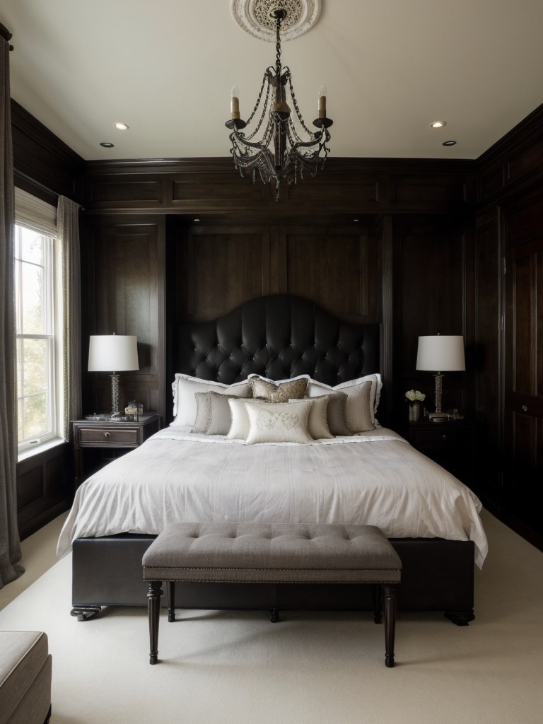 Add a Dramatic Touch to Your Apartment Decor with Gothic Revival Bedroom