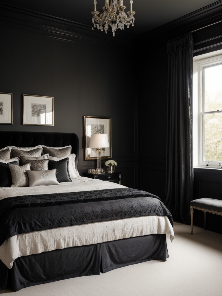 Monochrome Magic: Elevate Your Bedroom with Gothic Revival Decor