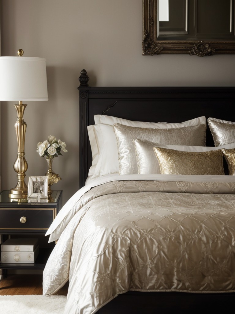 Add Gothic Vibes to Your Bedroom with Metallic Accents