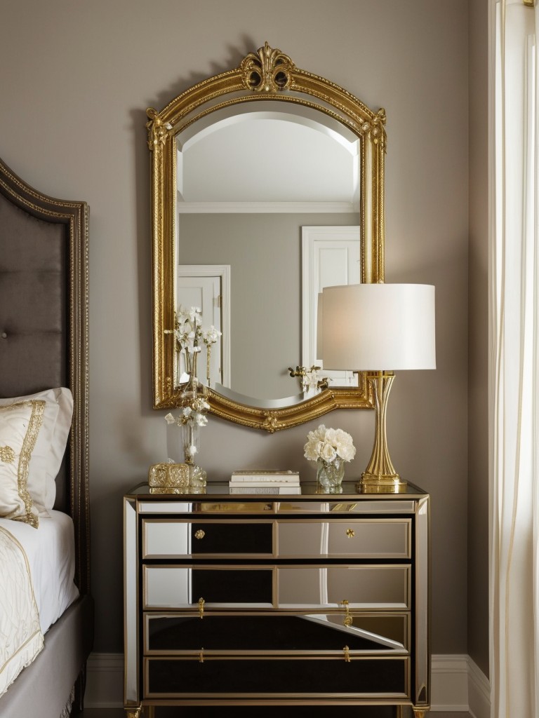 Glam it up: Elevate your bedroom with metallic accents