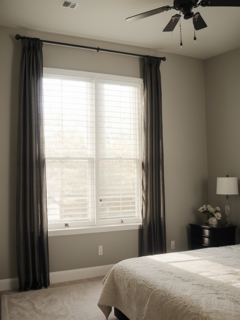 Gothic Chic: Glam up Your Bedroom with Sheer Curtains for a Sunny Space!