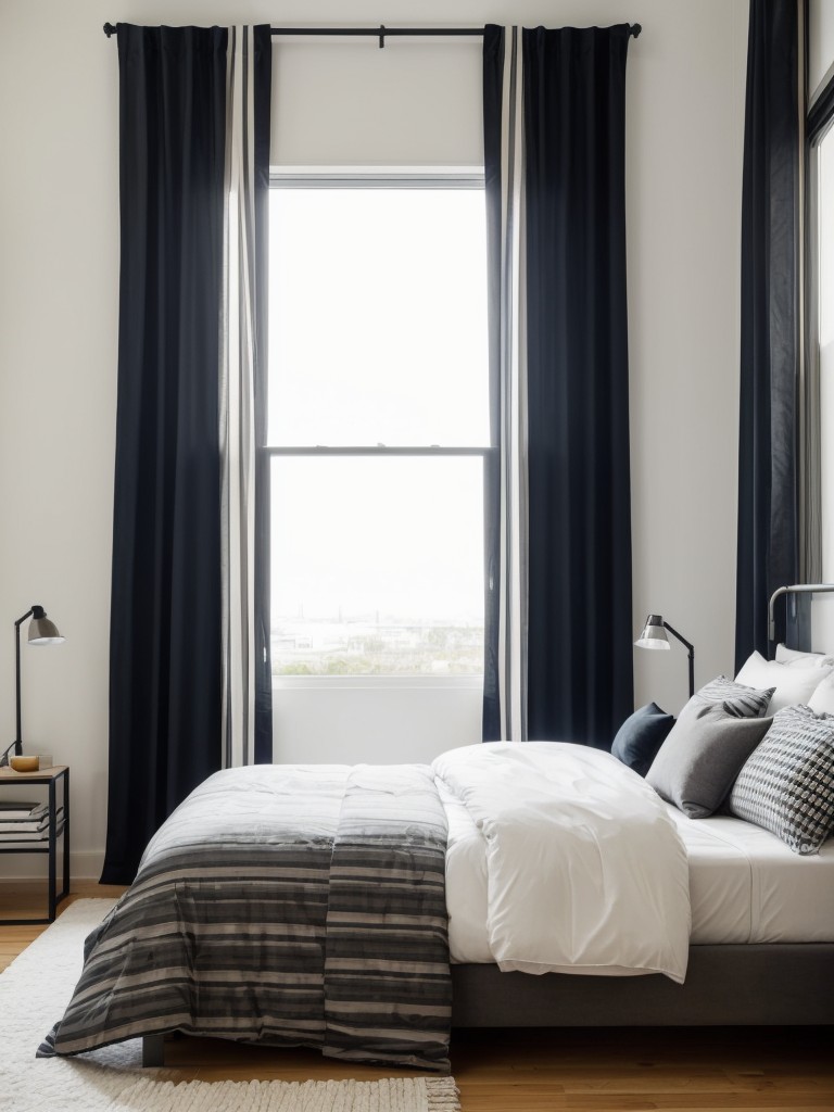 Industrial Chic: Transform Your Bedroom with Bold Geometric Patterns!