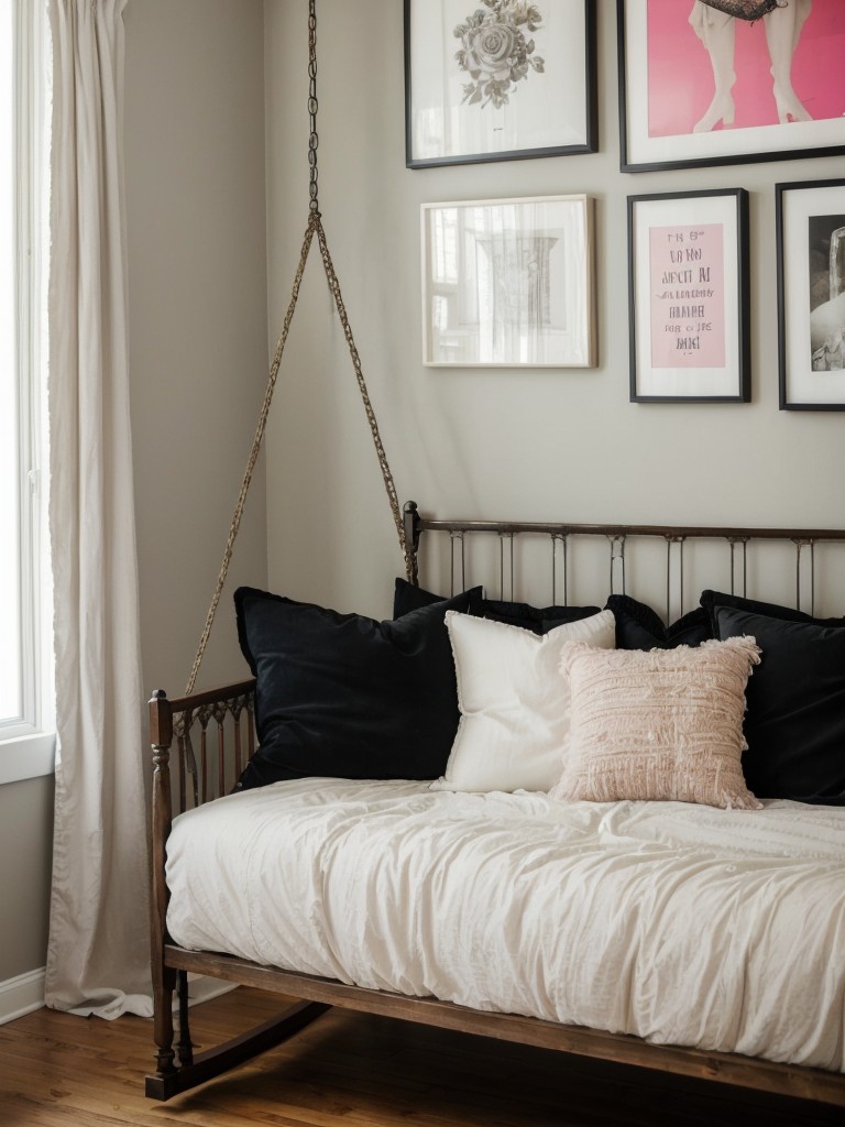 Apartment enchantment: Create a whimsical bedroom with playful decor!