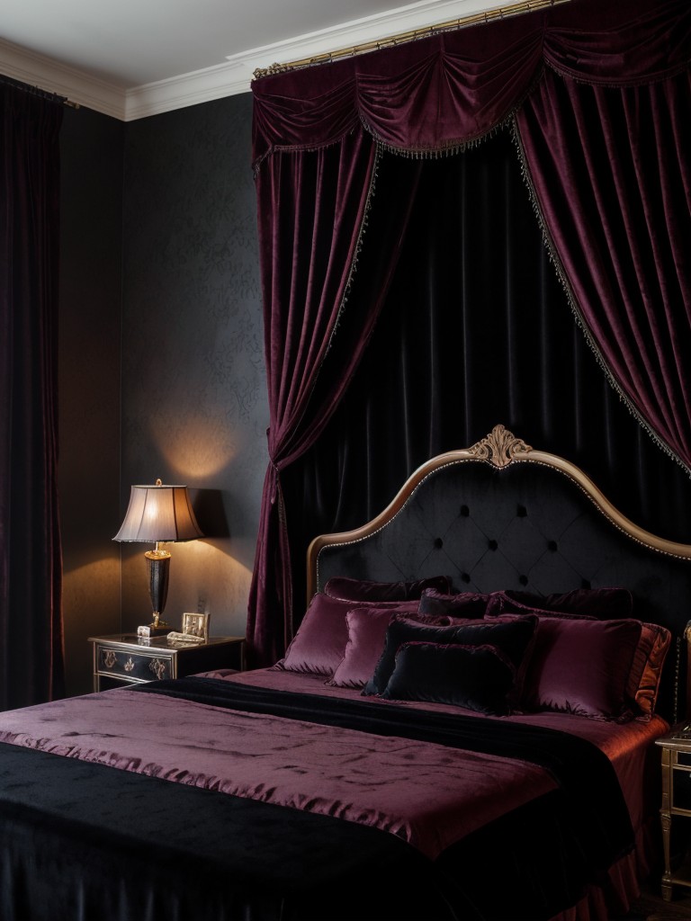 Velvet Dreams: Luxurious and Moody Apartment Vibes