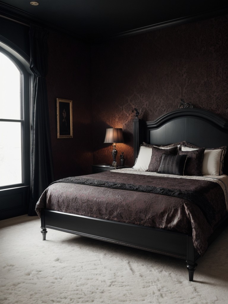 Enchanting Gothic-Inspired Wallpaper: Transform Your Apartment into a Gothic Dream!