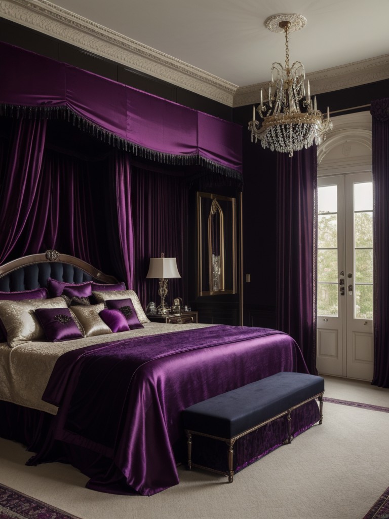 Gothic Glam: Transform Your Bedroom with Luxurious Textiles