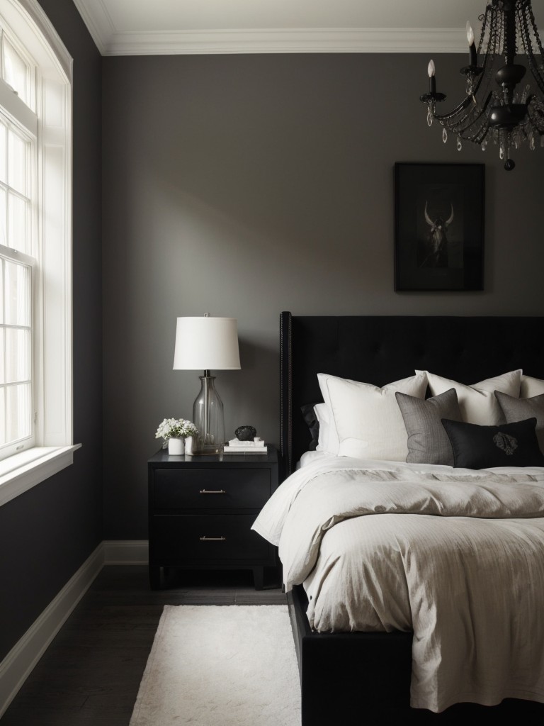 Gothic Bedroom Inspiration: Dark & Gender-Neutral Apartment Vibes