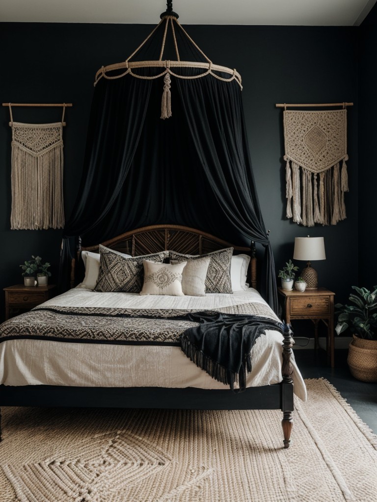 Gothic Boho Bliss: Transform Your Bedroom for the Darkly Bohemian Vibe.