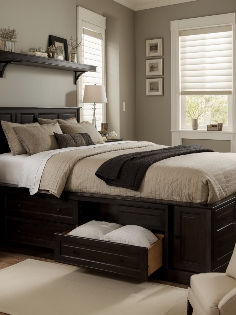 Maximize organization with Gothic-inspired bedroom decor ideas!