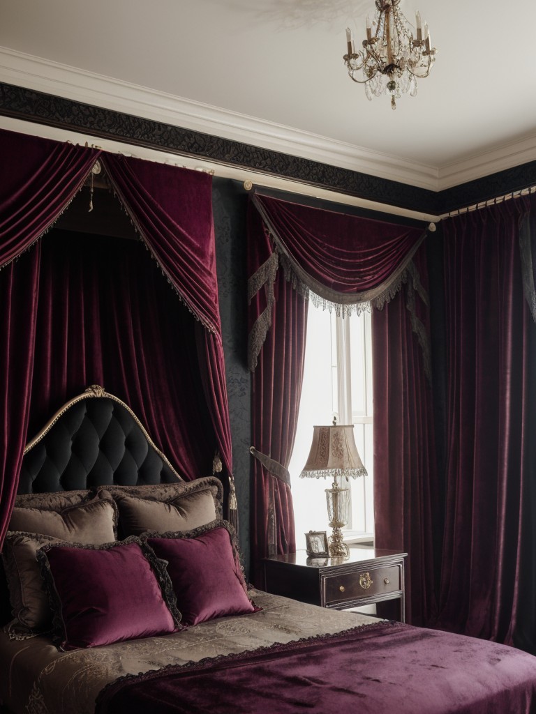 Transform Your Apartment into a Gothic Haven: Luxe Textiles for an Otherworldly Bedroom