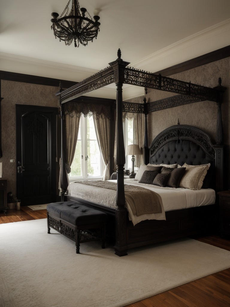 Elevate Your Apartment with Gothic Bedroom Decor!