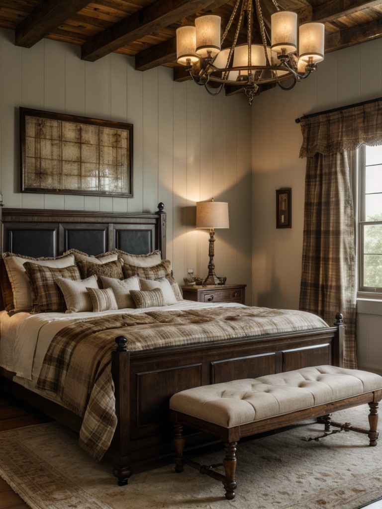 Rustic Chic: Transform Your Bedroom with Reclaimed Wood and Cozy Plaid