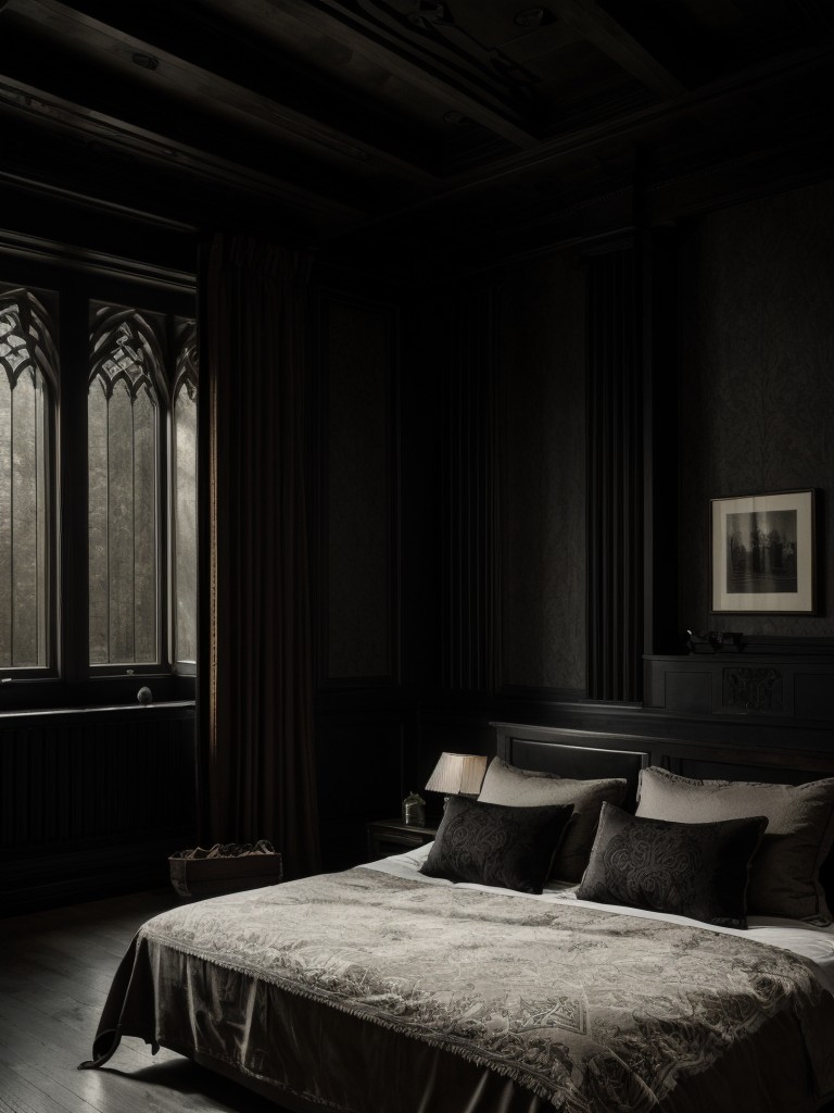 Creating a Tranquil Gothic Bedroom: Dark & Moody Artwork Tips!