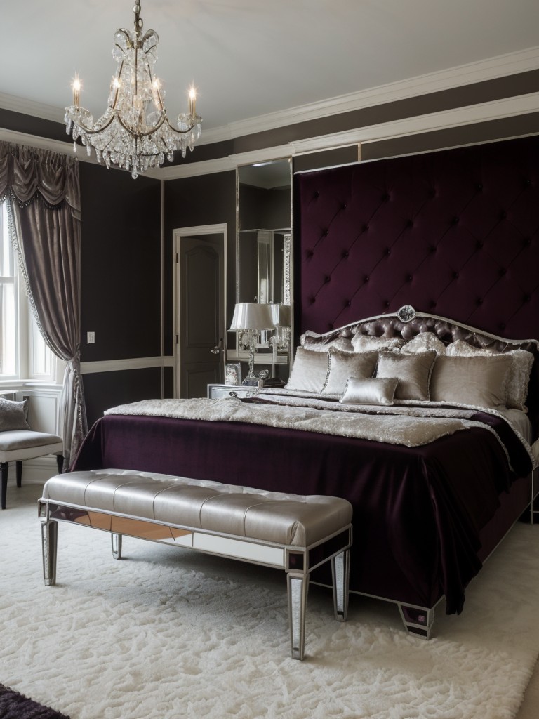 Gothic Glam: Transform Your Bedroom with Glamorous Accents.