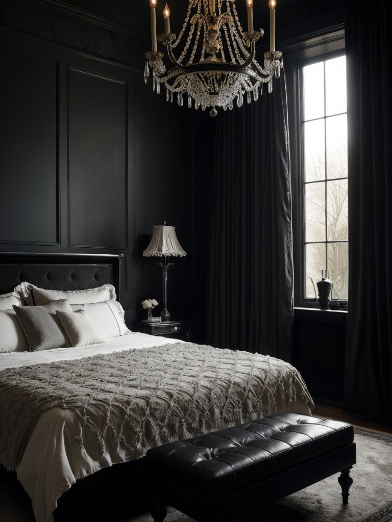 Chic Gothic Apartment: Illuminate in Style with Stunning Lighting