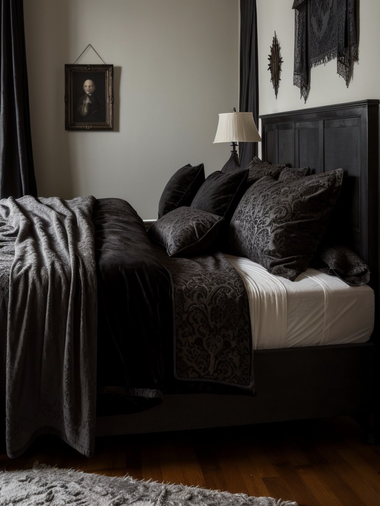 Chic Gothic Apartment: Inspiring Bedroom Ideas