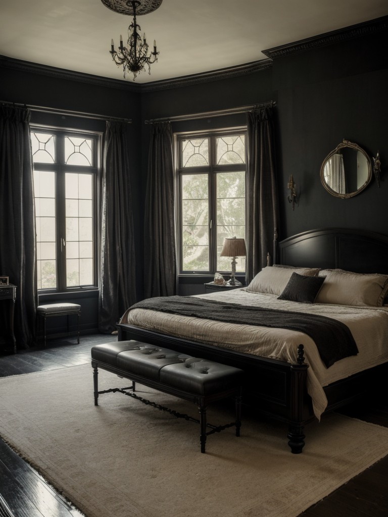 Elegant Gothic Apartment: Unconventional & Intriguing Design Ideas