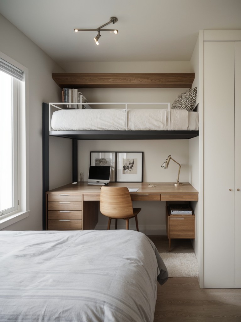 Space-Saving Ideas for Stylish Apartments: Loft beds and multipurpose furniture