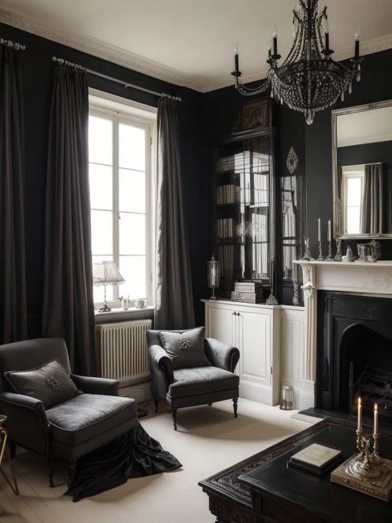 Dark & Chic: Transform Your Apartment into an Elegant Goth Haven!