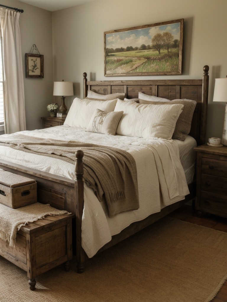 Farmhouse-inspired bedroom decor to create cozy country vibes