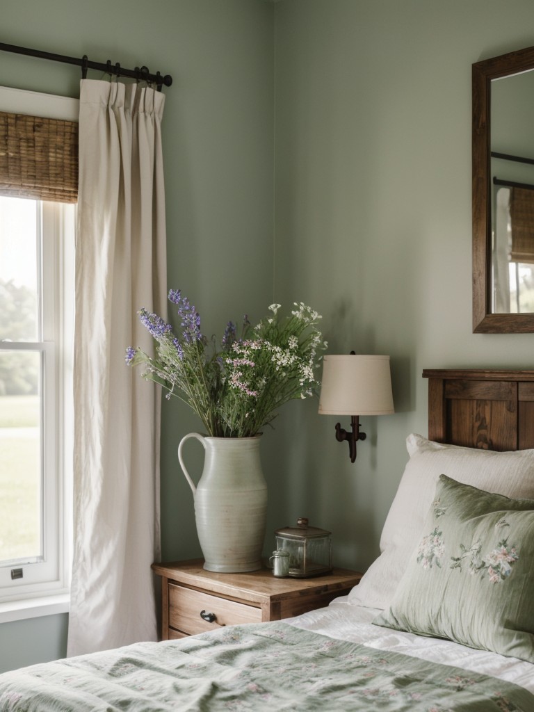 Farmhouse Vibes: Dreamy Bedroom with Whimsical Country Touches