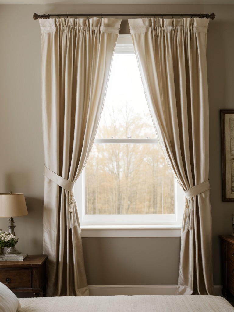 Upgrade Your Bedroom with Luxurious Country Decor: Silk Curtains for an Opulent Vibe