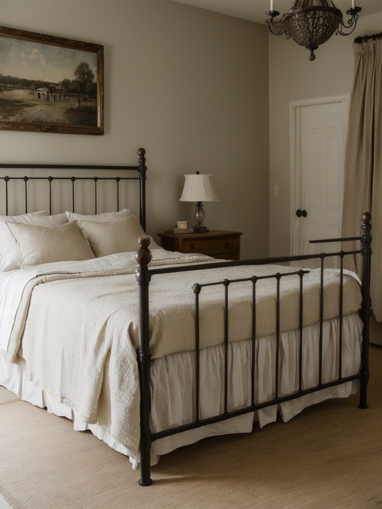 Vintage-Inspired Iron Bed: Timeless Charm for Your Bedroom