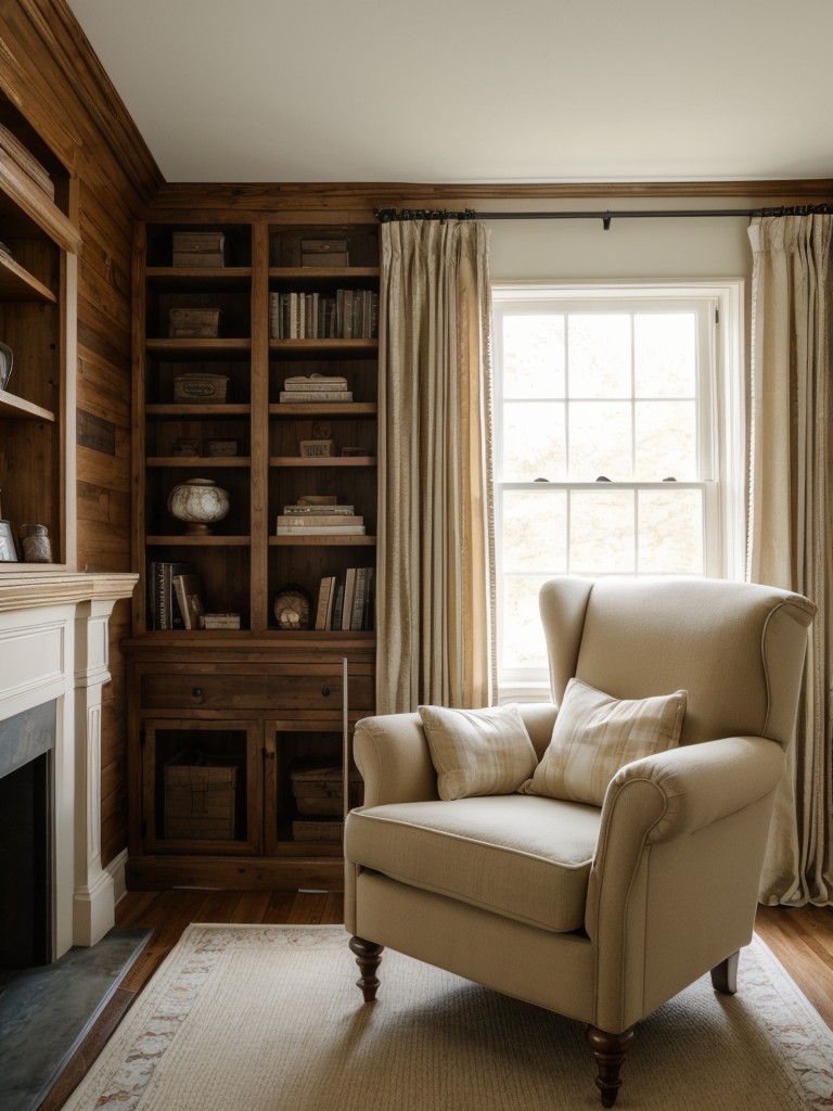 Cozy Country Bedroom: Create a Classic Charm with a Stylish Reading Nook!